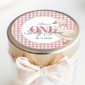 ワンガ間抜けースガールピンクコテージコア ラウンドシール