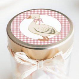 ワンガ間抜けースガールピンクコテージコア ラウンドシール