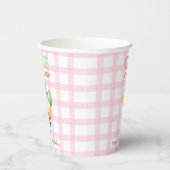 ワンガ間抜けースガールピンク1日パーティー 紙コップ (右)