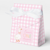 ワンガ間抜けースキュートピンクガール1st誕生日パーティー フェイバーボックス (正面サイド)