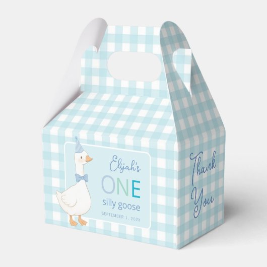 ワンガ間抜けースキュートブルーボーイファースト誕生日パーティー フェイバーボックス (裏面サイド)