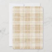 ワンガ間抜けースニュートラル性別1歳の誕生日パーティー 招待状 (裏面)