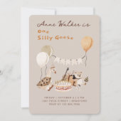 ワンガ間抜けースニュートラル最初の誕生日パーティー 招待状 (正面)