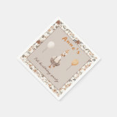 ワンガ間抜けースニュートラル1歳の誕生日パーティー スタンダードカクテルナプキン (角)