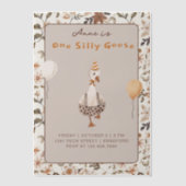 ワンガ間抜けースニュートラル1歳の誕生日パーティー ベラム紙招待状 (正面)