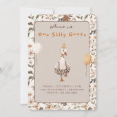 ワンガ間抜けースニュートラル1歳の誕生日パーティー 招待状 (正面)