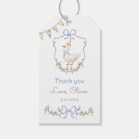 ワンガ間抜けースバースデーパーティーありがとう ギフトタグ (正面)