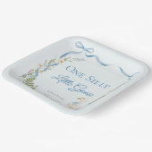 ワンガ間抜けースバースデーパーティー水彩 ペーパープレート (傾斜あり)