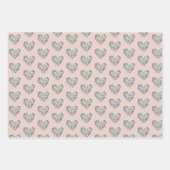 ワンガ間抜けースピンクガールの誕生日パーティー ラッピングペーパーシート (正面3)