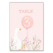 ワンガ間抜けースピンクガールズ1st誕生日 テーブルナンバー (正面)