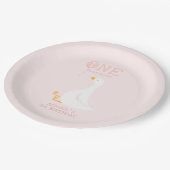 ワンガ間抜けースピンクガールズ1st誕生日 ペーパープレート (アングル)