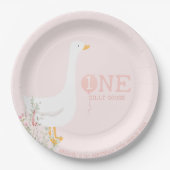 ワンガ間抜けースピンクガールズ1st誕生日 ペーパープレート (正面)