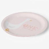 ワンガ間抜けースピンクガールズ1st誕生日 ペーパープレート (アングル)