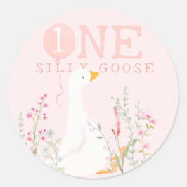 ワンガ間抜けースピンクガールズ1st誕生日 ラウンドシール