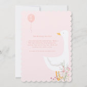 ワンガ間抜けースピンクガールズ1st誕生日 招待状 (裏面)