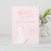 ワンガ間抜けースピンクガールズ1st誕生日 招待状 (スタンド正面)