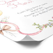 ワンガ間抜けースピンクガール誕生日 ポスター (角)