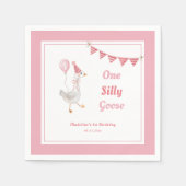 ワンガ間抜けースピンクガール1st誕生日 スタンダードカクテルナプキン (正面)