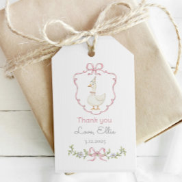 ワンガ間抜けースピンククレスト女の子誕生日ありがとう ギフトタグ