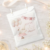 ワンガ間抜けースピンクパステル1st誕生日 フェイバーバッグ (クリップ留めされた状態)