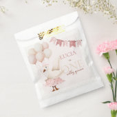 ワンガ間抜けースピンクパステル1st誕生日 フェイバーバッグ (封をした状態)