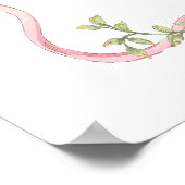 ワンガ間抜けースピンクボウガール1stバースデーウェルカム ポスター (角)