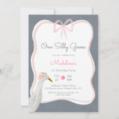 ワンガ間抜けースピンクボウ1st誕生日パーティー 招待状 (正面)