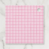 ワンガ間抜けースピンク手描きガール1st誕生日 フェイバータグ (裏面)