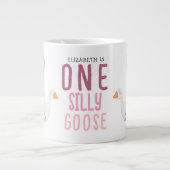 ワンガ間抜けースピンク誕生日 ジャンボコーヒーマグカップ (正面)