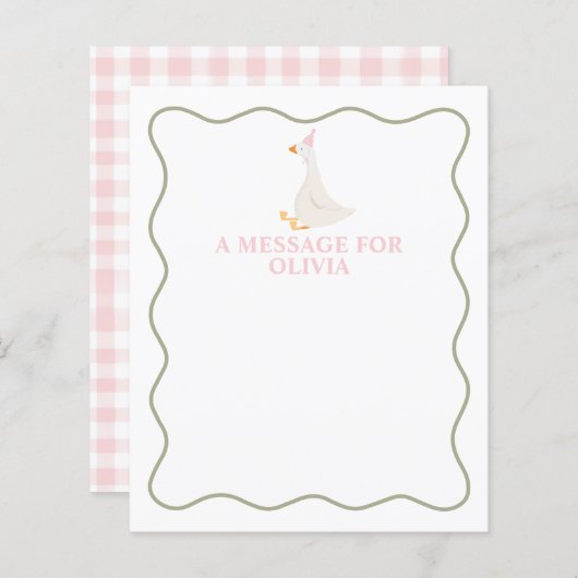 ワンガ間抜けースファースト誕生日タイムカプセル (正面/裏面)