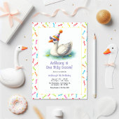 ワンガ間抜けースファースト誕生日パーティー 招待状