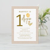 ワンガ間抜けースファースト誕生日パーティー 招待状 (スタンド正面)