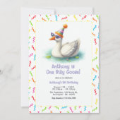 ワンガ間抜けースファースト誕生日パーティー 招待状 (正面)