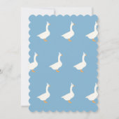 ワンガ間抜けースファースト誕生日 招待状 (裏面)