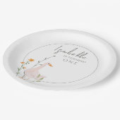 ワンガ間抜けースフェスト誕生日ミニマリズムсラシック ペーパープレート (アングル)