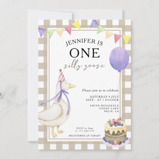 ワンガ間抜けースフ男女兼用ァスト誕生日 招待状 (正面)