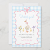 ワンガ間抜けースブルーギンガム1日 サンキューカード (正面)