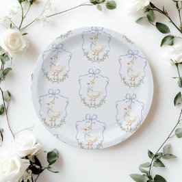 ワンガ間抜けースブルーボウクレストヴィンテージ ペーパープレート