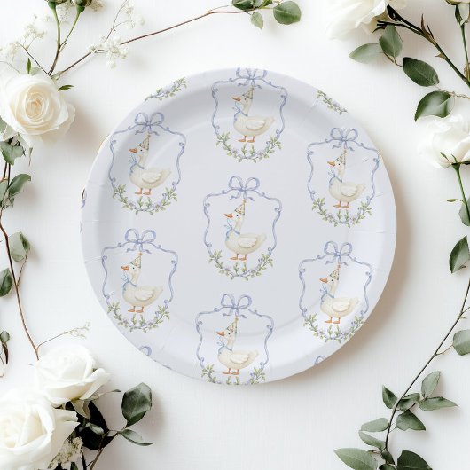 ワンガ間抜けースブルーボウクレストヴィンテージ ペーパープレート