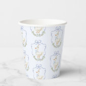 ワンガ間抜けースブルーボウクレストヴィンテージ 紙コップ (正面)