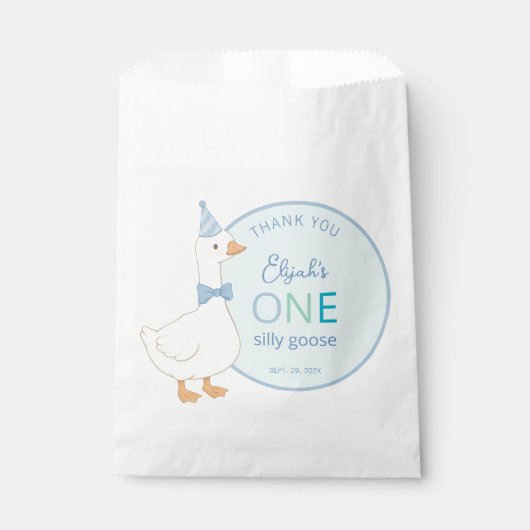 ワンガ間抜けースブルーボーイファースト誕生日ありがとう フェイバーバッグ (正面)