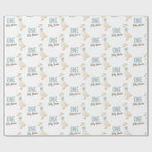 ワンガ間抜けースボーイファースト誕生日 ラッピングペーパー (フラット)