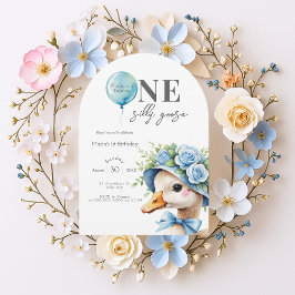 ワンガ間抜けースボーイ1歳招待状 招待状