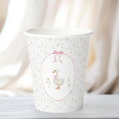 ワンガ間抜けースワイルドフラワーピンクボウガール誕生日 紙コップ