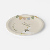 ワンガ間抜けース子供の誕生日パーティー ペーパープレート (アングル)