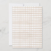 ワンガ間抜けース春パーティーファームファースト誕生日 招待状 (裏面)