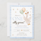 ワンガ間抜けース春パーティーファームファースト誕生日 招待状 (正面)