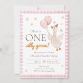 ワンガ間抜けース春パーティーファームファースト誕生日 招待状 (正面)