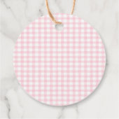 ワンガ間抜けース春ピンクデイジーファースト誕生日 フェイバータグ (裏面)