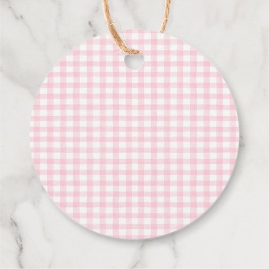 ワンガ間抜けース春ピンクデイジーファースト誕生日 フェイバータグ (裏面)